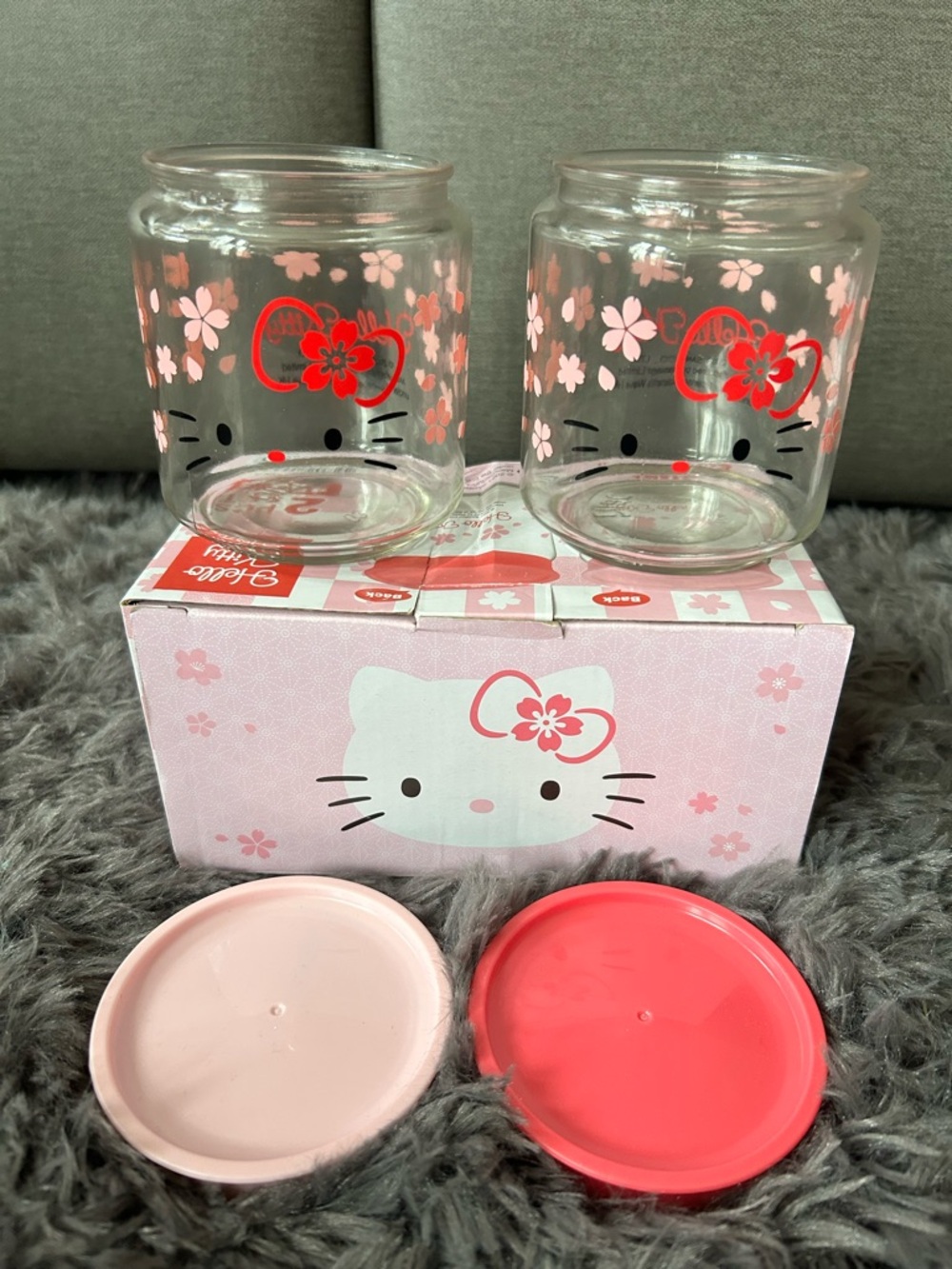 Hello Kitty Glass Storage Jar Set - Picture 5 of 7